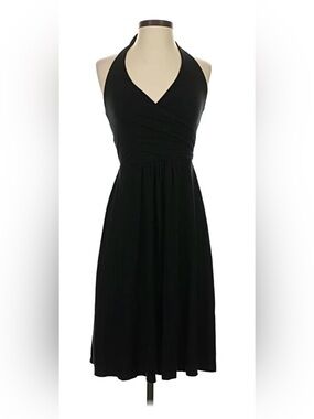 Boden Black Knit Halter Dress